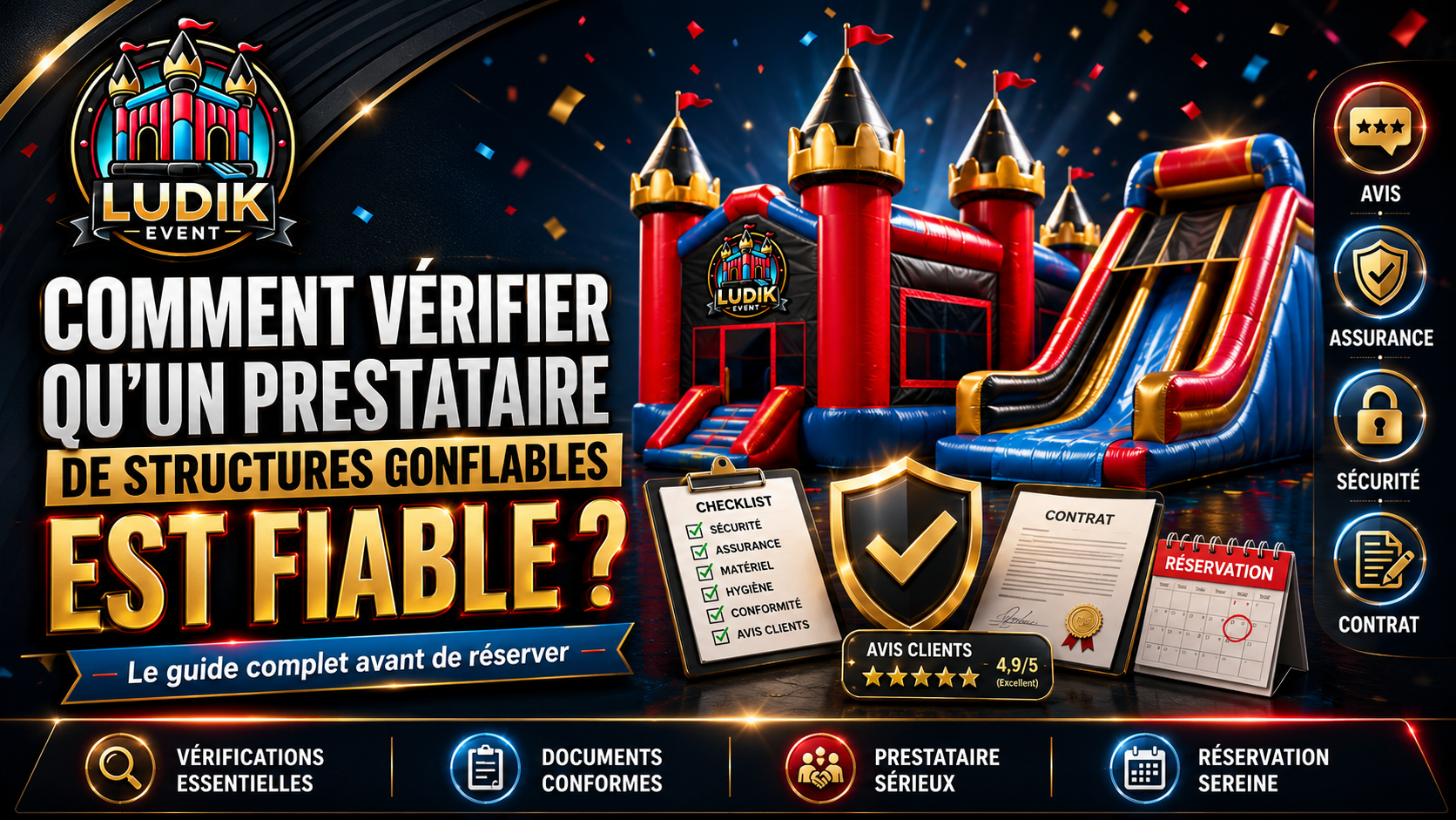 Comment choisir un prestataire fiable de structures gonflables ?