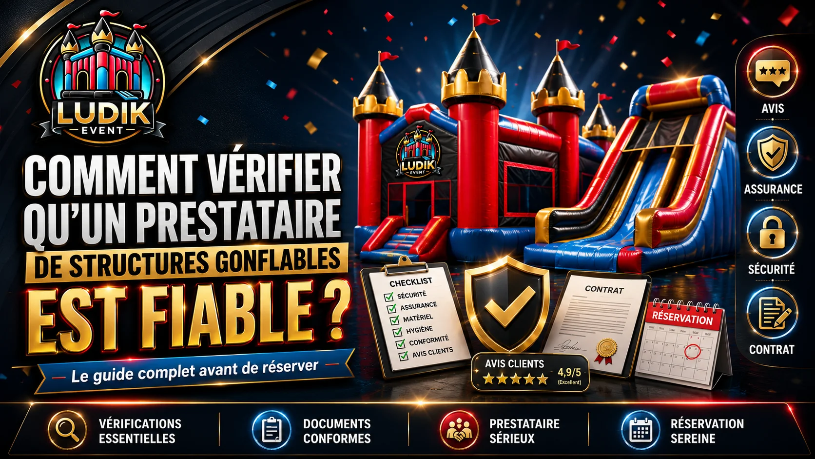 Comment choisir un prestataire fiable de structures gonflables ?